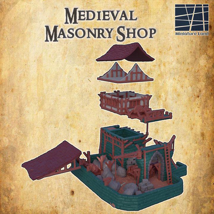 Medieval Masonry Shop | Aussie 3D Printed Miniatures and Terrain