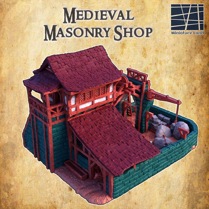 Medieval Masonry Shop | Aussie 3D Printed Miniatures and Terrain