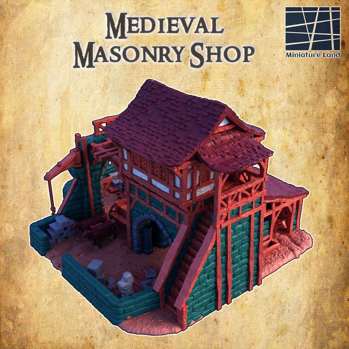 Medieval Masonry Shop | Aussie 3D Printed Miniatures and Terrain