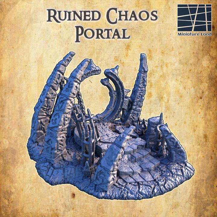 Ruined Chaos Portal | Aussie 3D Printed Miniatures and Terrain