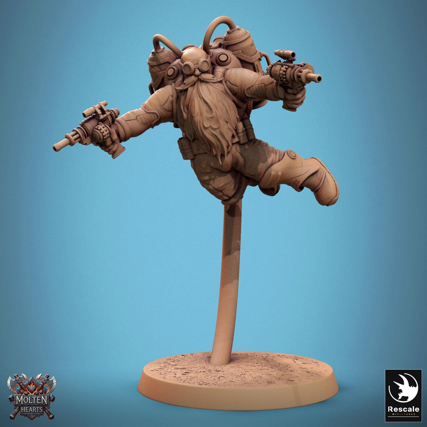 Dwarf Steampunk Soldiers, Pack 1 | Aussie 3D Printed Miniatures and Terrain