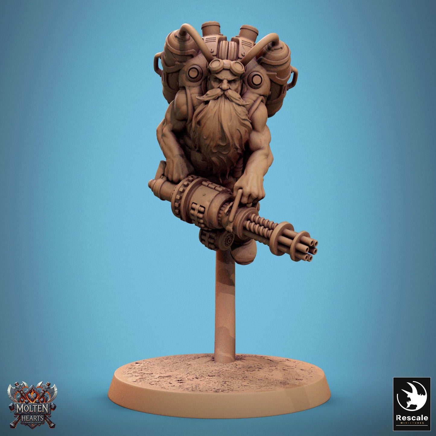 Dwarf Steampunk Soldiers, Pack 1 | Aussie 3D Printed Miniatures and Terrain