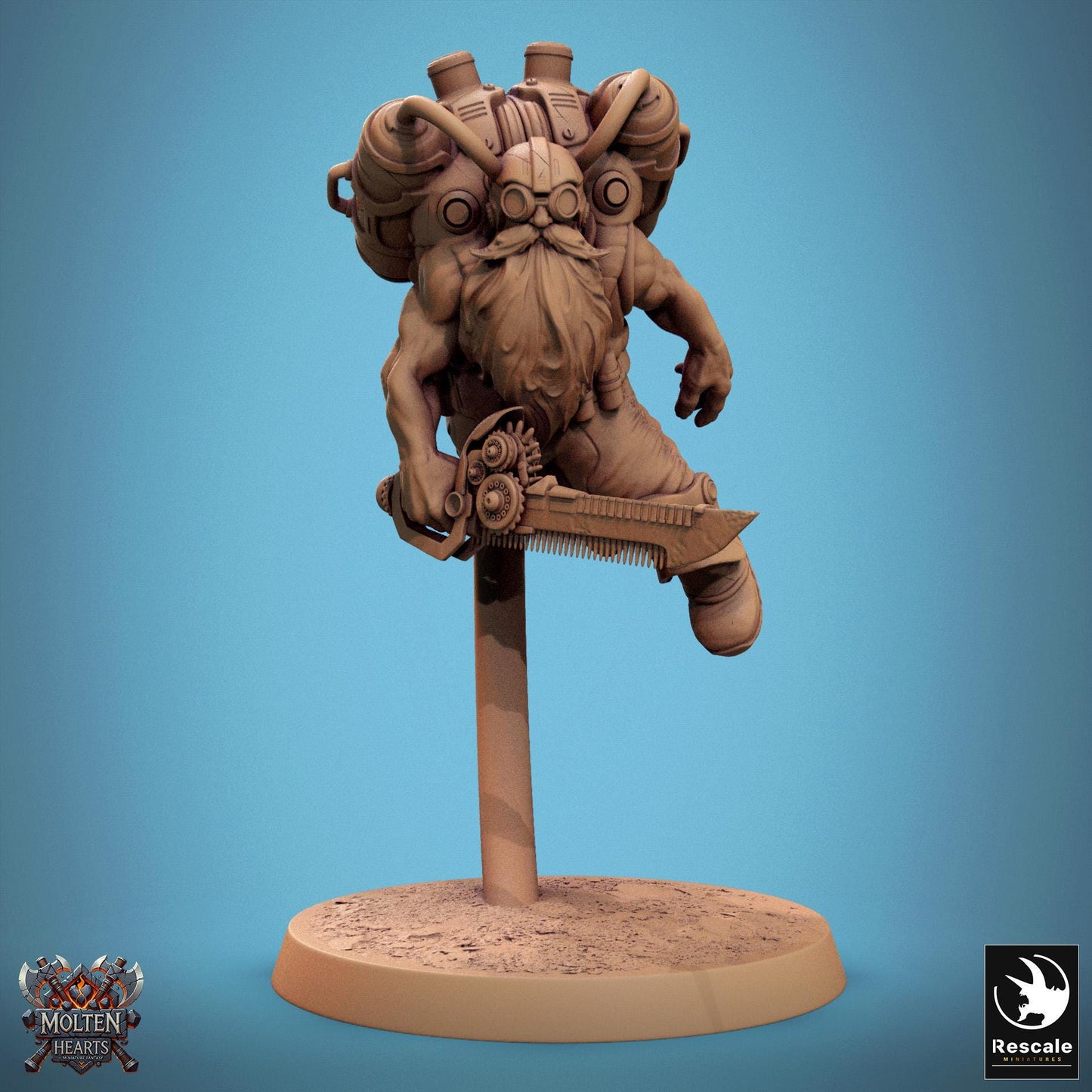 Dwarf Steampunk Soldiers, Pack 2 | Aussie 3D Printed Miniatures and Terrain