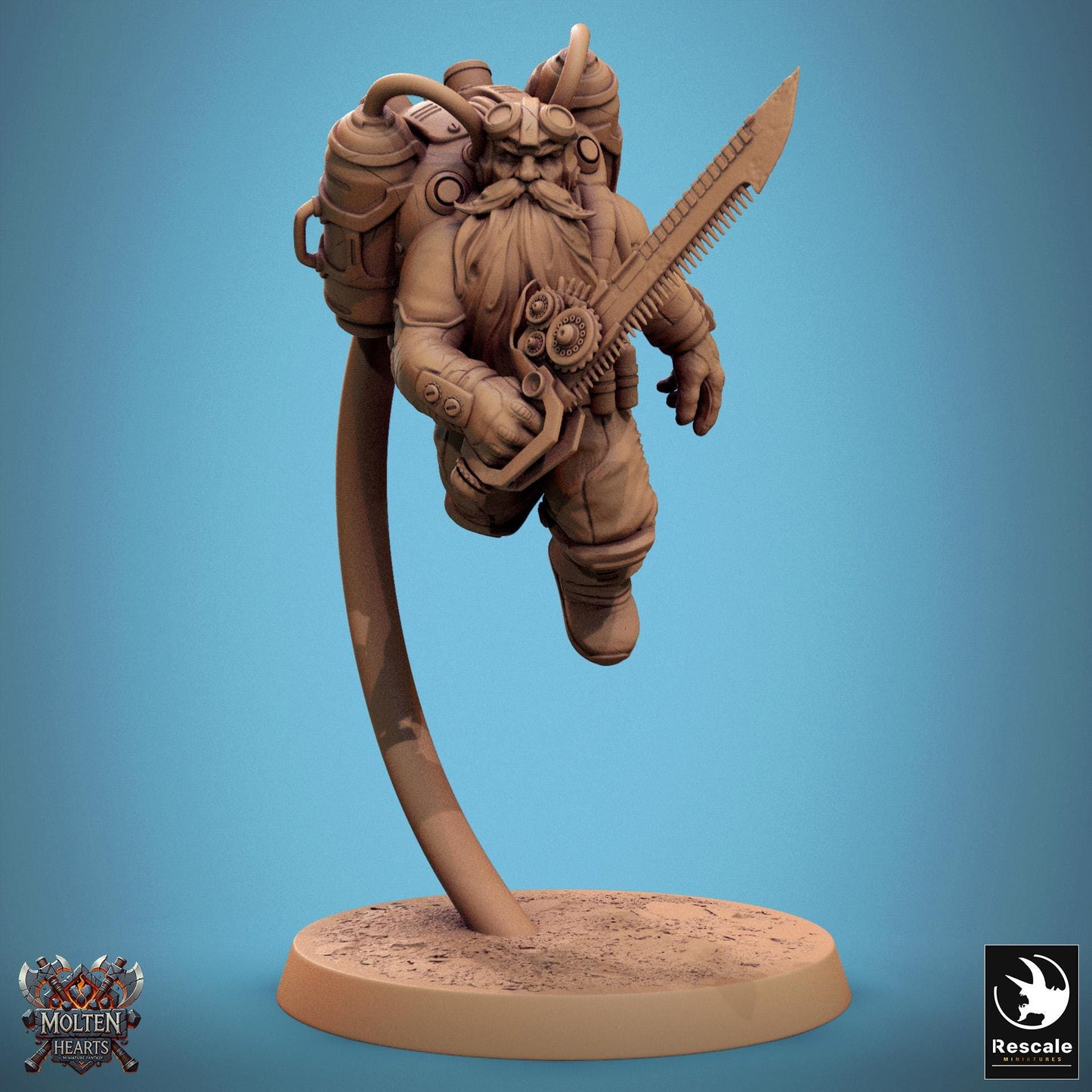 Dwarf Steampunk Soldiers, Pack 2 | Aussie 3D Printed Miniatures and Terrain