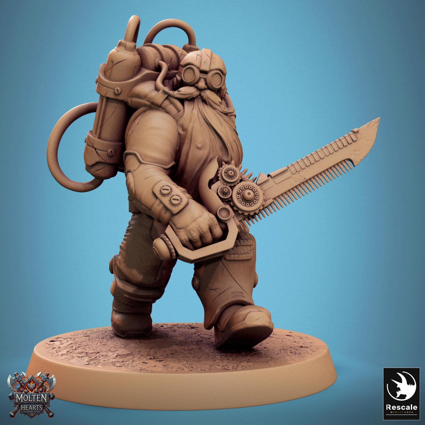 Dwarf Steampunk Soldiers, Pack 2 | Aussie 3D Printed Miniatures and Terrain
