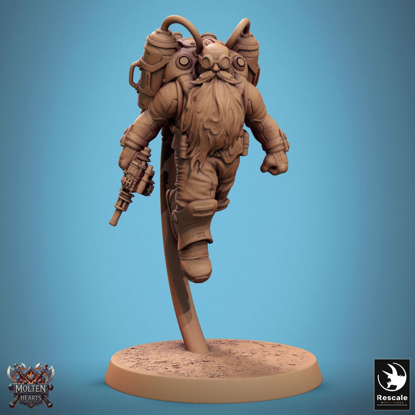 Dwarf Steampunk Soldiers, Pack 3 | Aussie 3D Printed Miniatures and Terrain