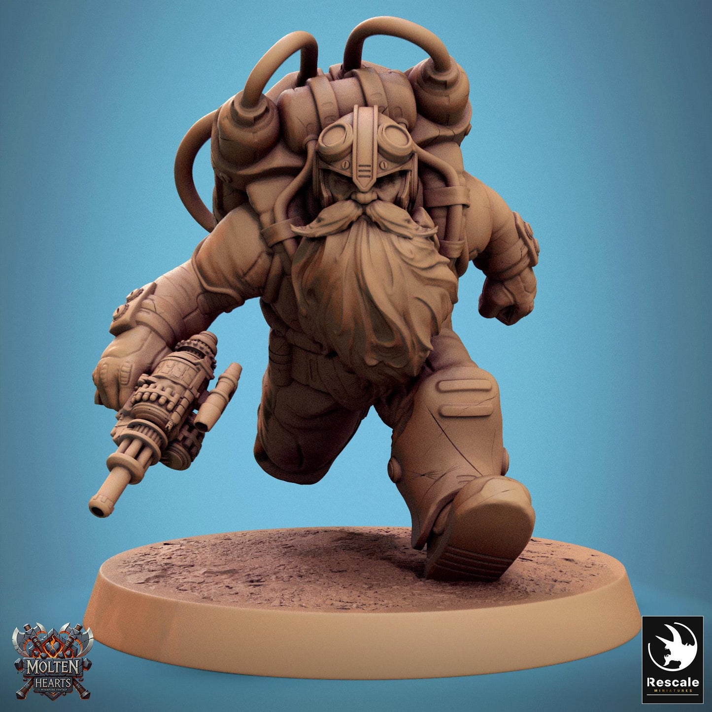 Dwarf Steampunk Soldiers, Pack 3 | Aussie 3D Printed Miniatures and Terrain