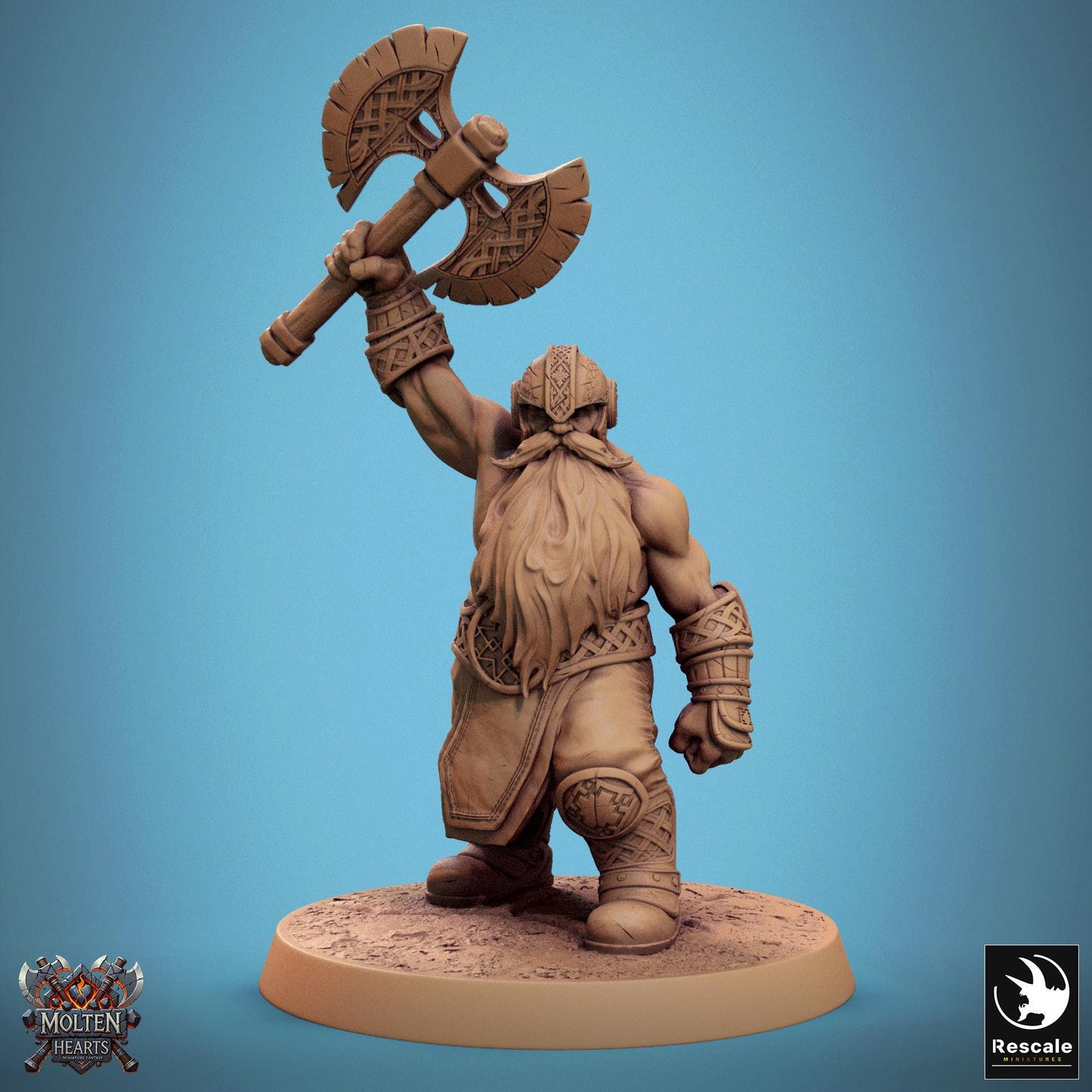 Dwarf Warriors, Pack 1 | Aussie 3D Printed Miniatures and Terrain