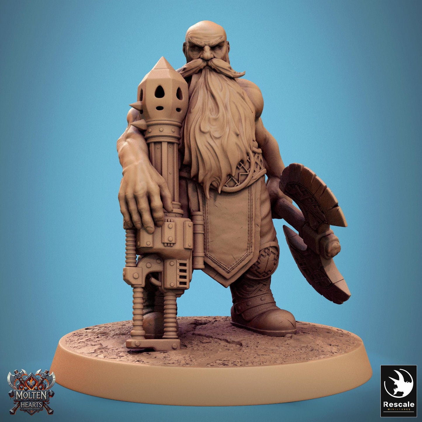 Dwarf Warriors, Pack 2 | Aussie 3D Printed Miniatures and Terrain