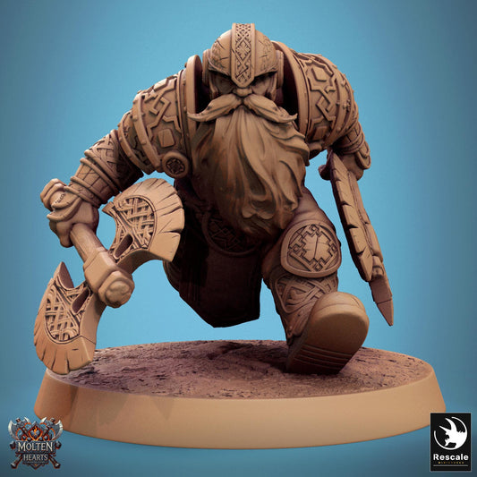 Dwarf Warriors, Pack 2 | Aussie 3D Printed Miniatures and Terrain