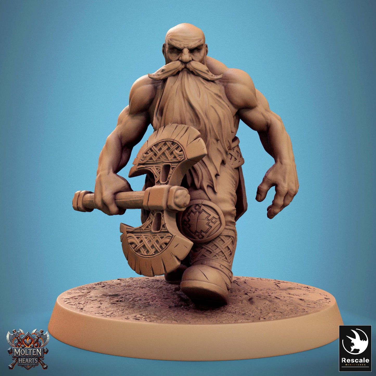 Dwarf Warriors, Pack 3 | Aussie 3D Printed Miniatures and Terrain