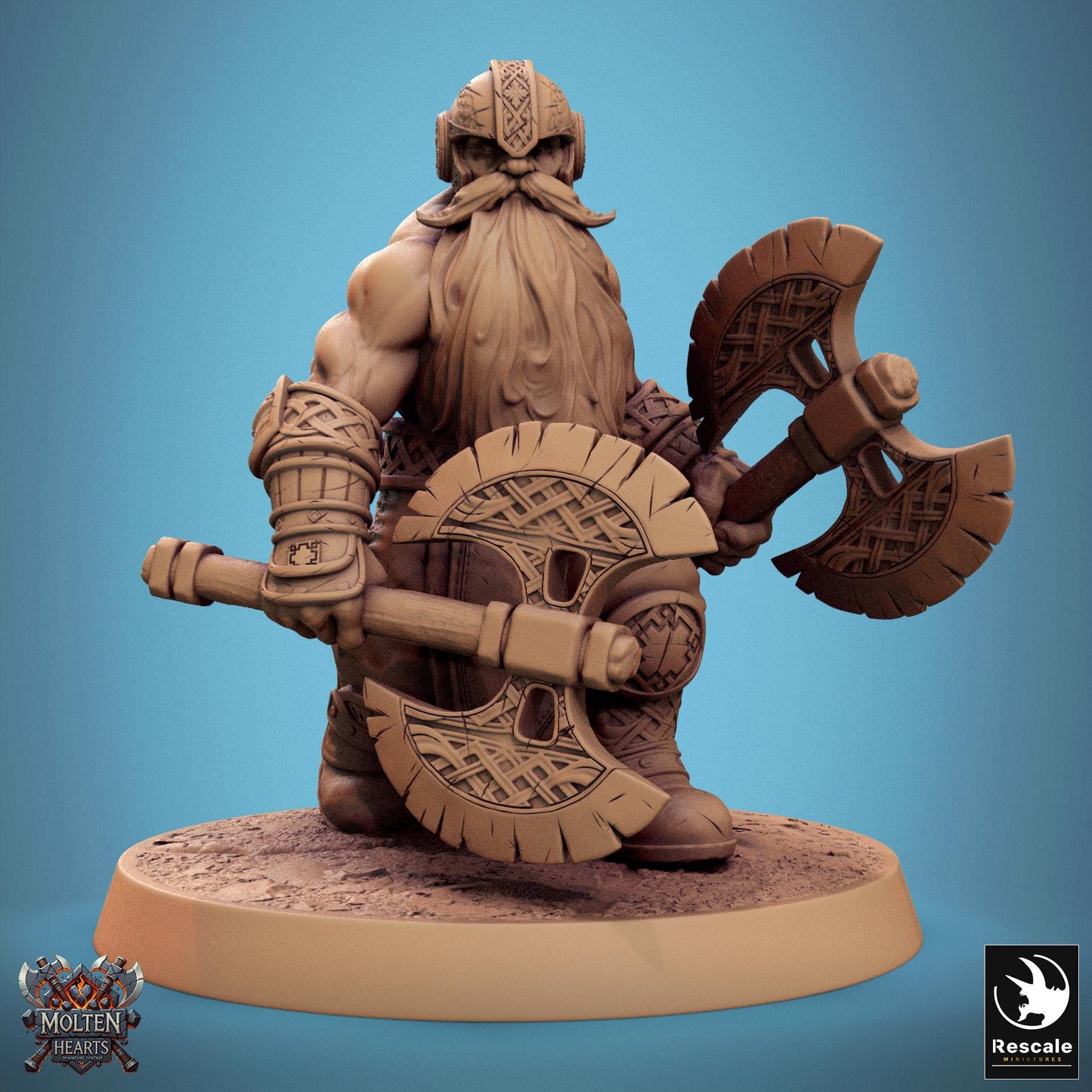 Dwarf Warriors, Pack 3 | Aussie 3D Printed Miniatures and Terrain