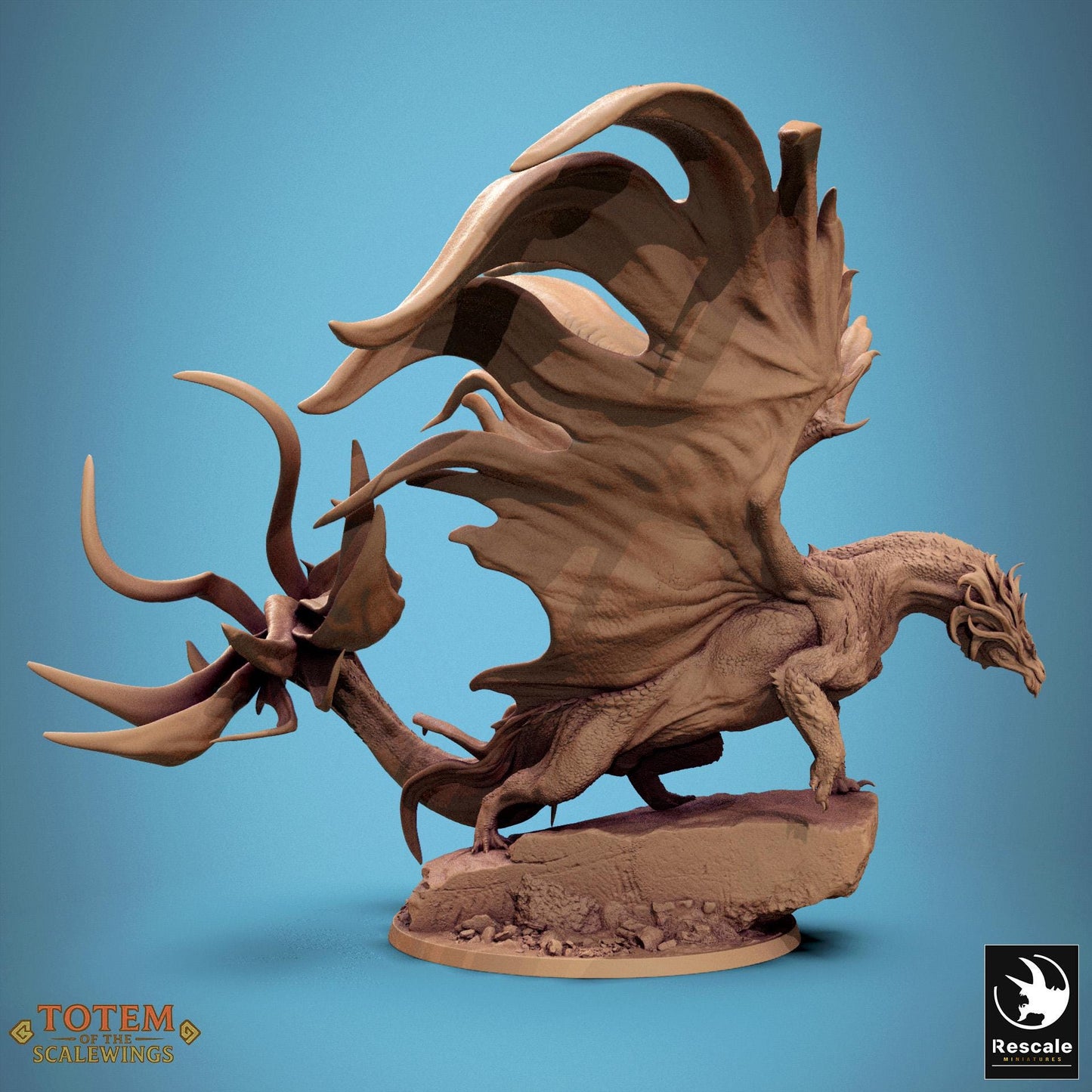 Bronze Dragon, Standing, 2025 Ver | Aussie 3D Printed Miniatures and Terrain