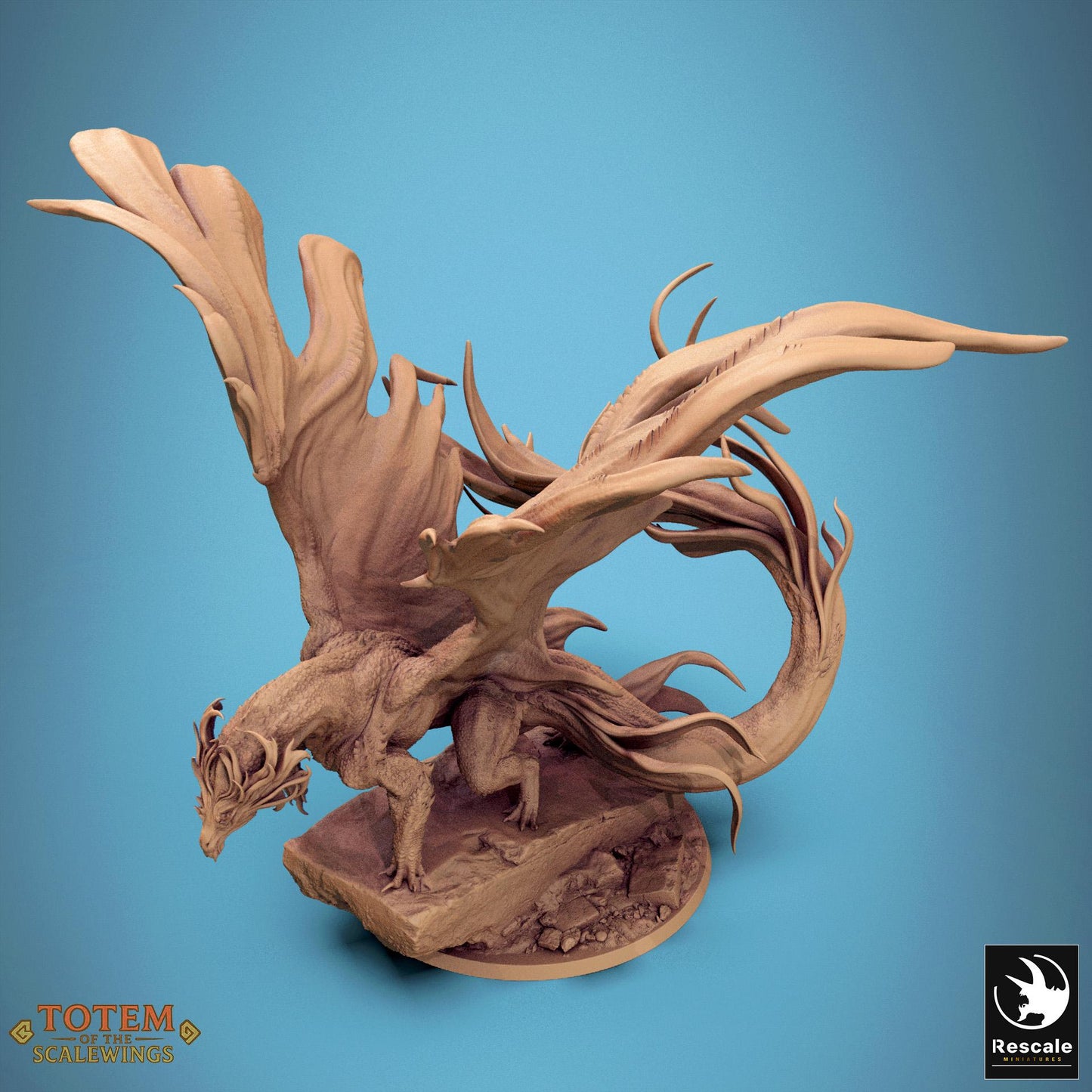 Bronze Dragon, Standing, 2025 Ver | Aussie 3D Printed Miniatures and Terrain
