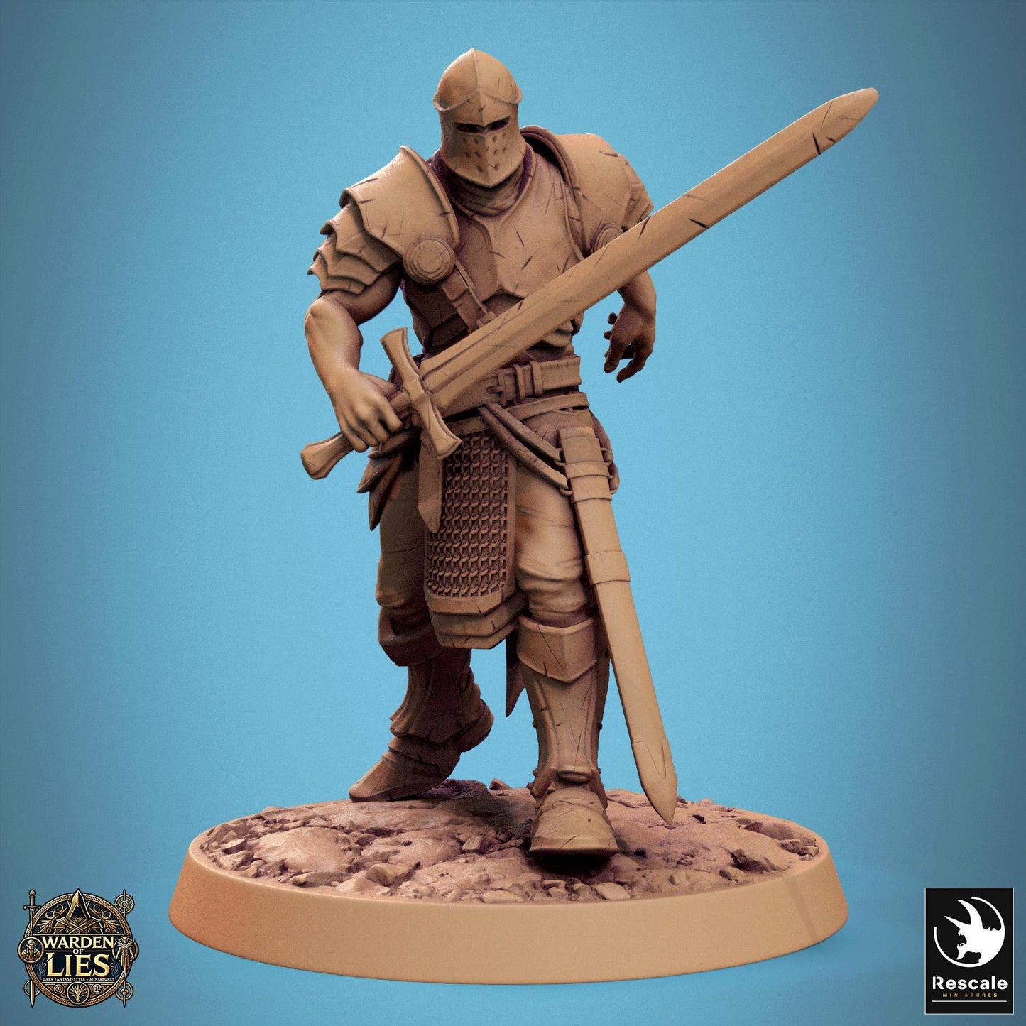 Knights of Valor, Pack 1, Unchained, Lord of the Print | Dungeons and Dragons | Pathfinder | Table Top RPG | 3D Printed Model