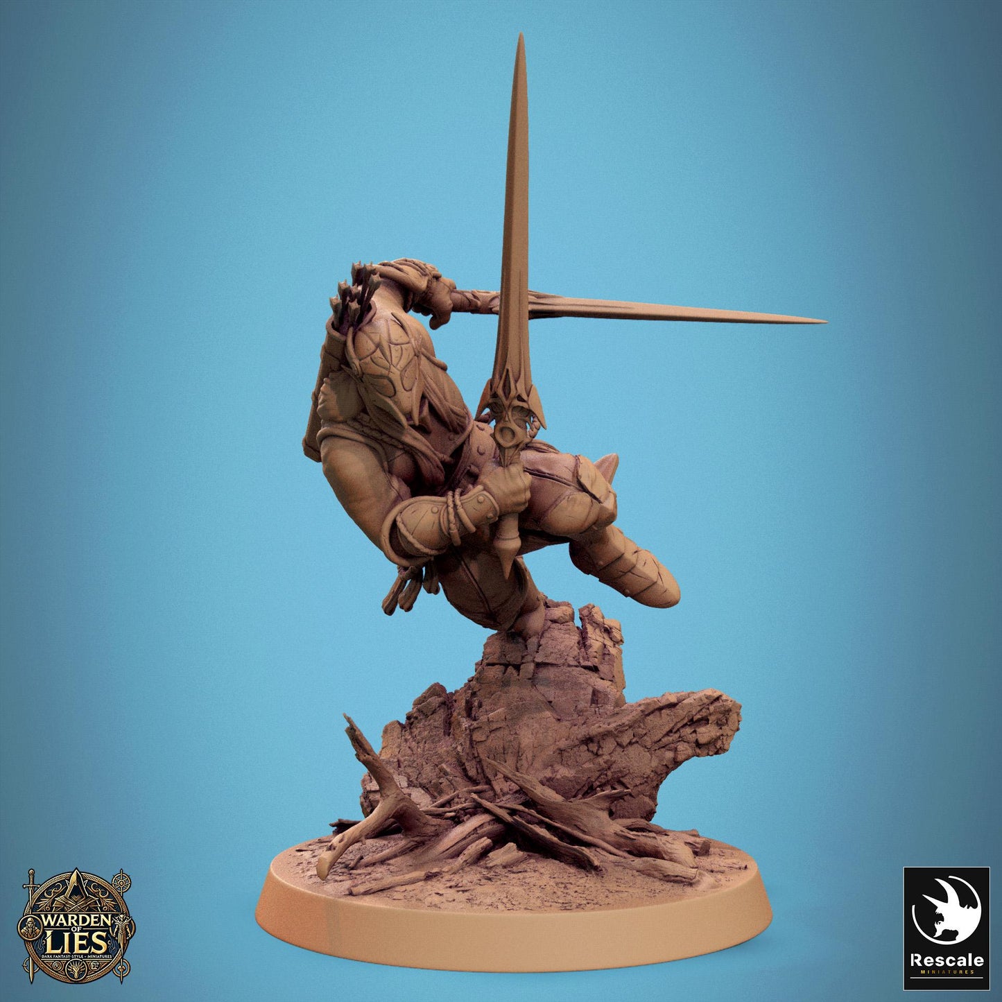 Moonlight Elves, Pack 1, Rescale Miniatures | Dungeons and Dragons | Pathfinder | Table Top RPG | 3D Printed Model