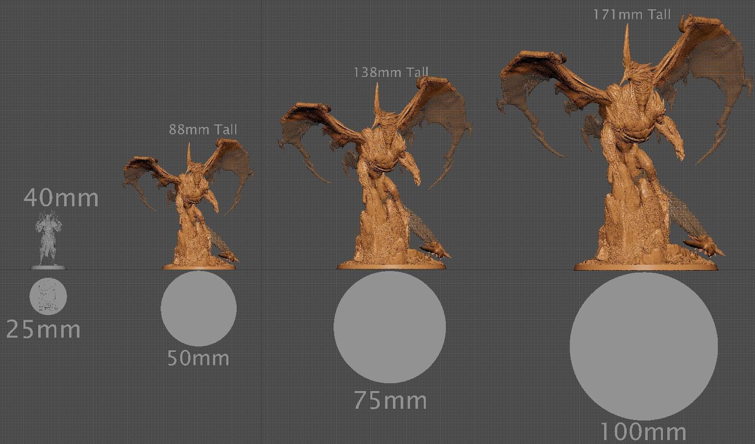 Blue Dragon, 2024 Design | Aussie 3D Printed Miniatures and Terrain