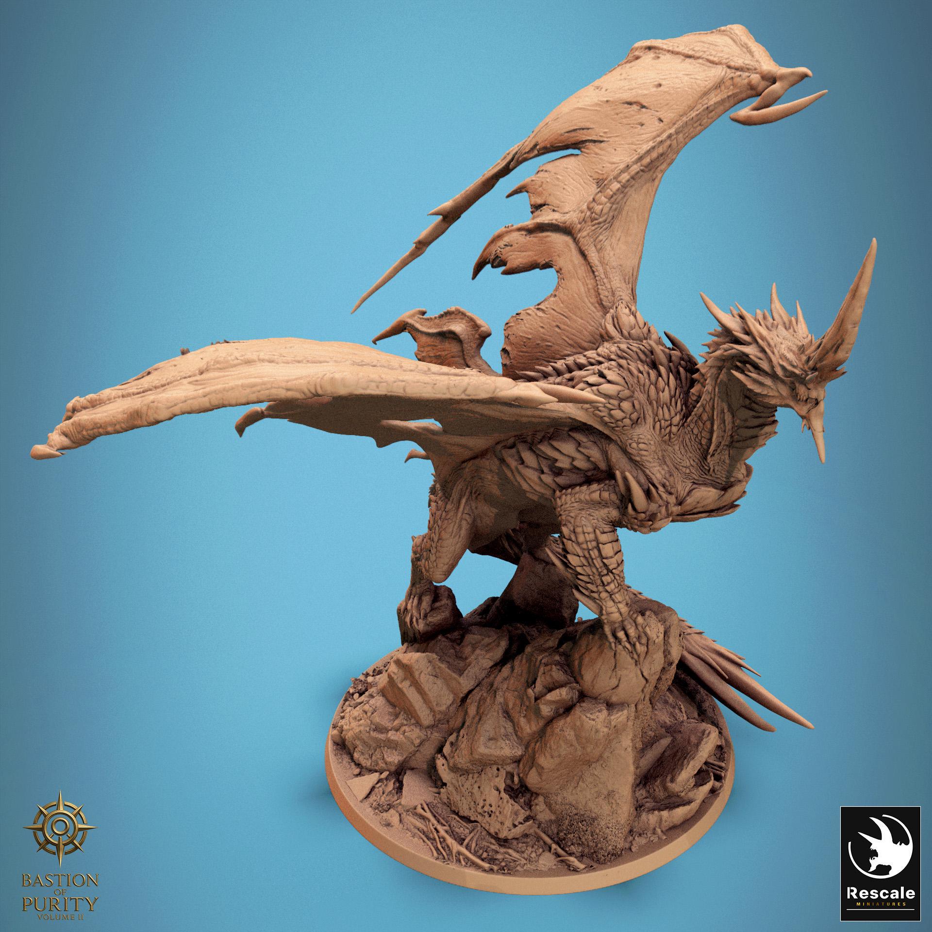 Blue Dragon, 2024 Design | Aussie 3D Printed Miniatures and Terrain