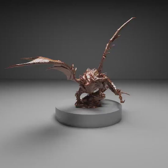 Tiamat (Single Headed Variant), God Dragon | Aussie 3D Printed Miniatures and Terrain