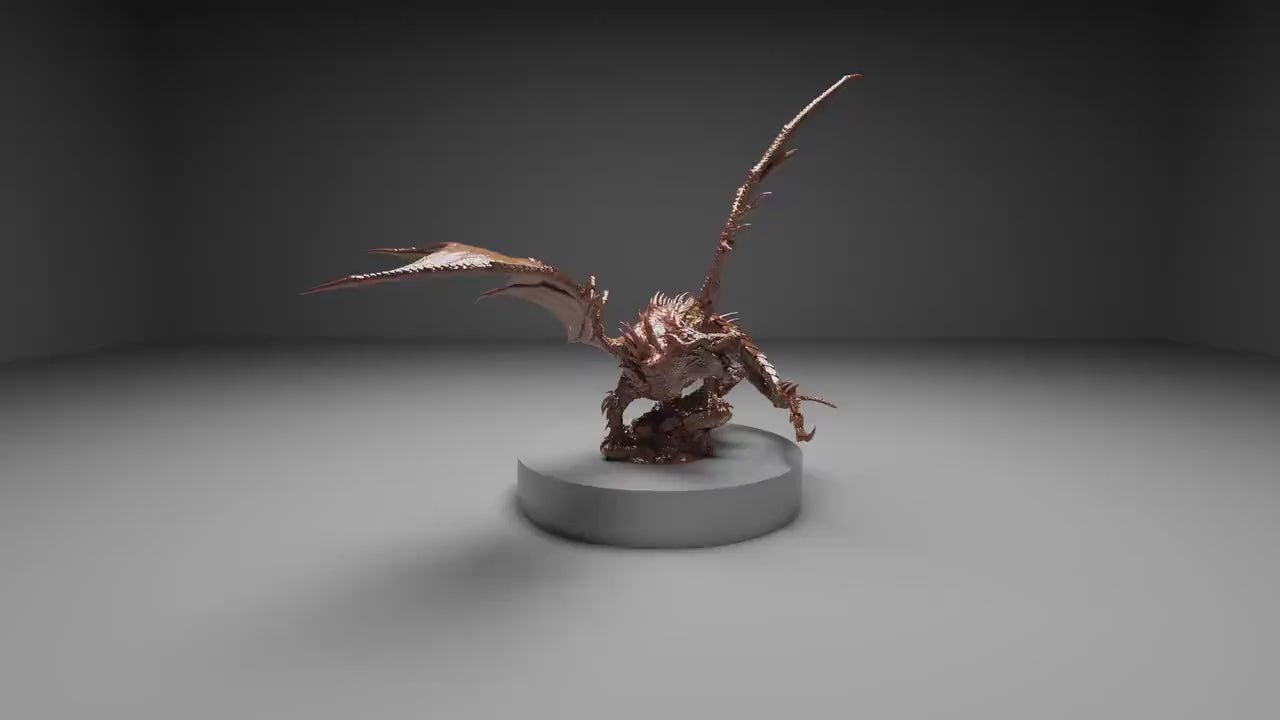 Tiamat (Single Headed Variant), God Dragon | Aussie 3D Printed Miniatures and Terrain
