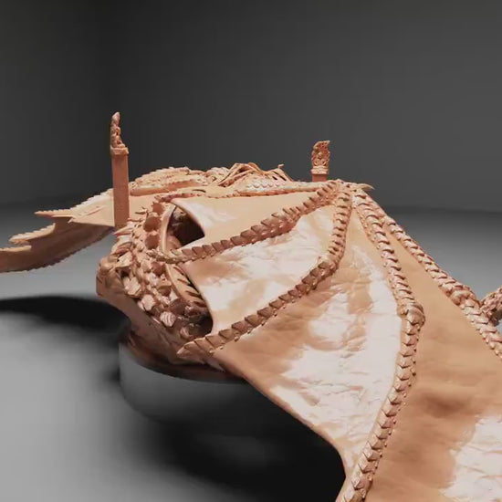 Sleeping Dragon, Gold Dragon | Aussie 3D Printed Miniatures and Terrain