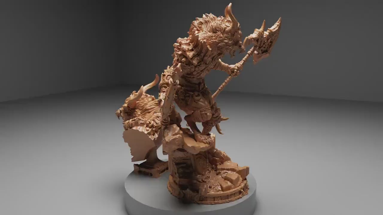 Ascendant Greatwolf, Bust Option | Aussie 3D Printed Miniatures and Terrain